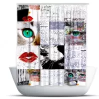 Водоотталкивающие шторы с красочным принтом для ванной комнаты. Willmoda Оптом и розница