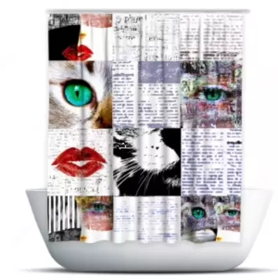 Водоотталкивающие шторы с красочным принтом для ванной комнаты. Willmoda Оптом и розница