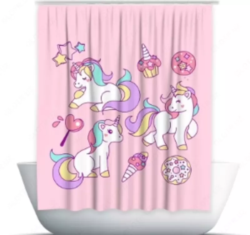 Водоотталкивающие шторы с красочным принтом для ванной комнаты. Willmoda WILLMODA