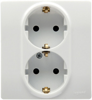 Розетка 2 с заземлением Du-35