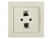 Розетка для интернета и телефона Du-62