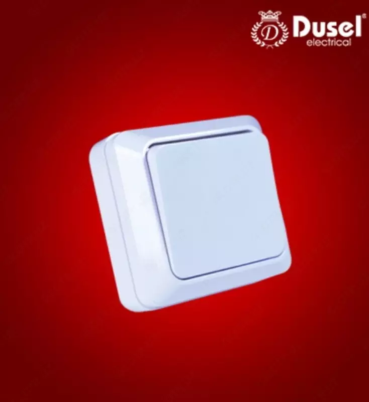 Наружный одноклавишный выключатель Dusel Du-14