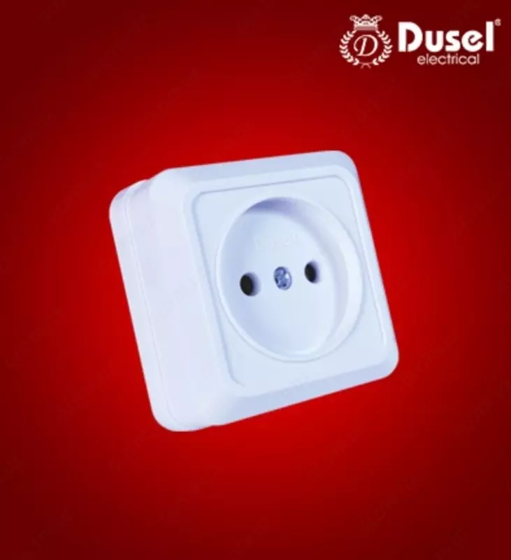 Розетка одноместная Dusel Du-16