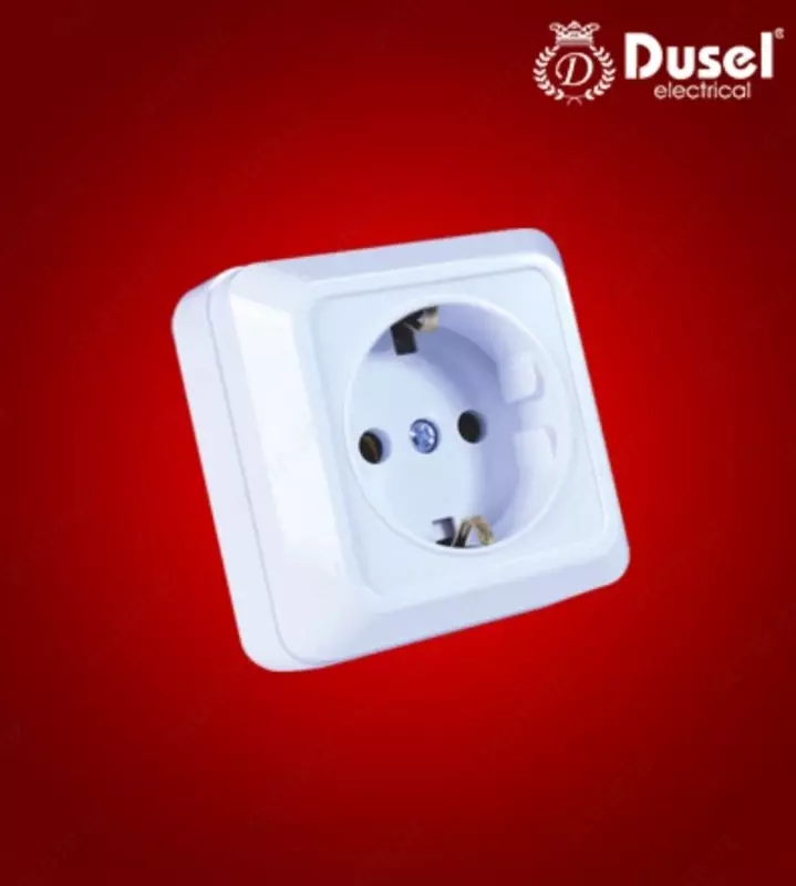 Розетка одноместная Dusel Du-27