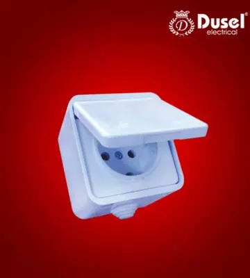 Розетка одноместная Dusel Du-55