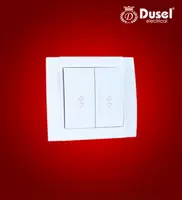 Выключатель двухклавишный Dusel Du-53