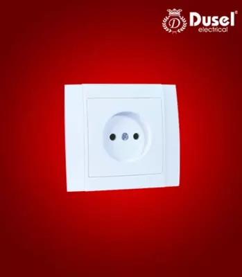 Розетка одноместная Dusel DU-23