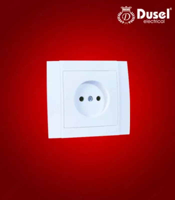 Розетка одноместная Dusel DU-23