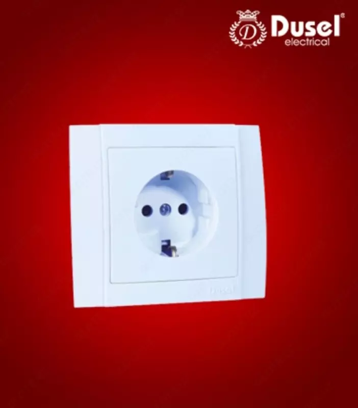 Розетка одноместная Dusel DU-25