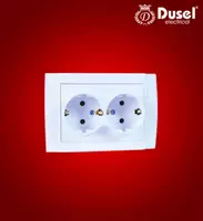 Розетка двухместная Dusel DU-25