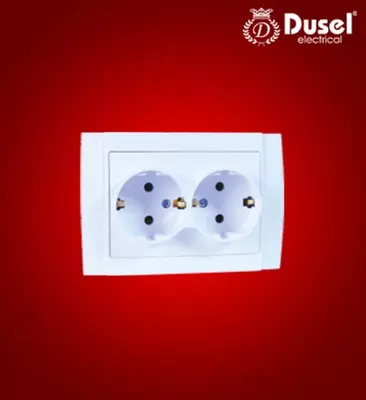 Розетка двухместная Dusel DU-25