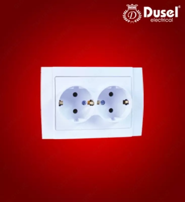 Розетка двухместная Dusel DU-25 - по запросу