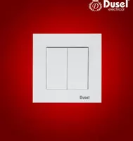 Выключатель двухклавишный Dusel DU-72
