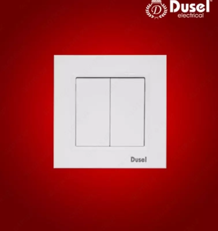 Выключатель двухклавишный Dusel DU-72