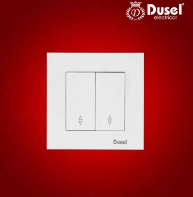 Выключатель двухклавишный Dusel DU-76