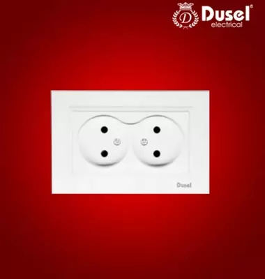 Розетка двухместная Dusel DU-81