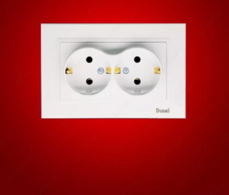 Розетка двухместная Dusel DU-82