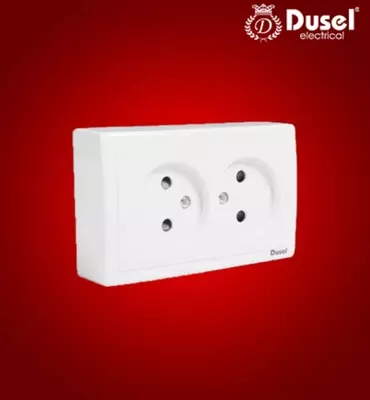 Розетка двухместная Dusel