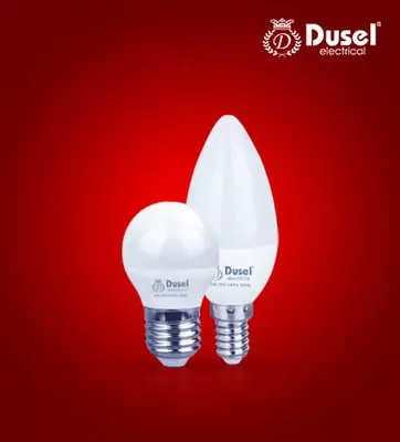LED chiroq "Dusel" 5W, B45/E27 6500 K