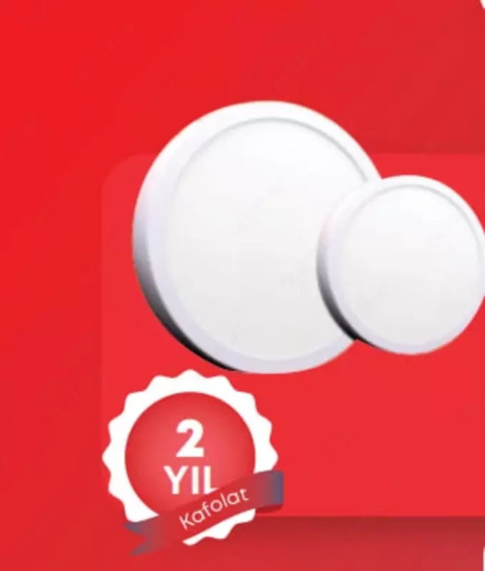 LED dumaloq LED paneli (tashqi) "Dusel" SR24, 24W, 6500 K
