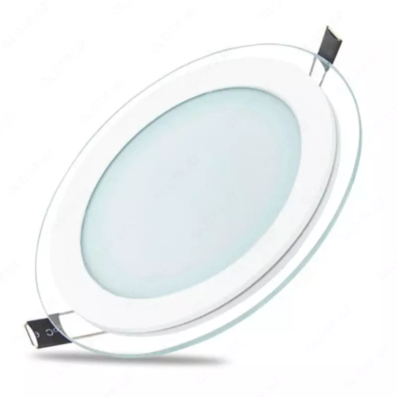 LED стеклянная панель (круглая) "Dusel" GR6, 6W, 6500 K