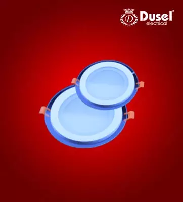 LED стеклянная панель (круглая) "Dusel" GR24, 24W, 6500 K