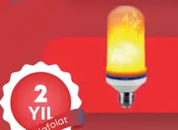 Silindrsimon LED chiroq (olov effekti) "Dusel" 5W