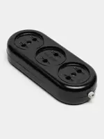 Колодка-розетка для удлинителя (3 гнезда) "Dusel" DU-18