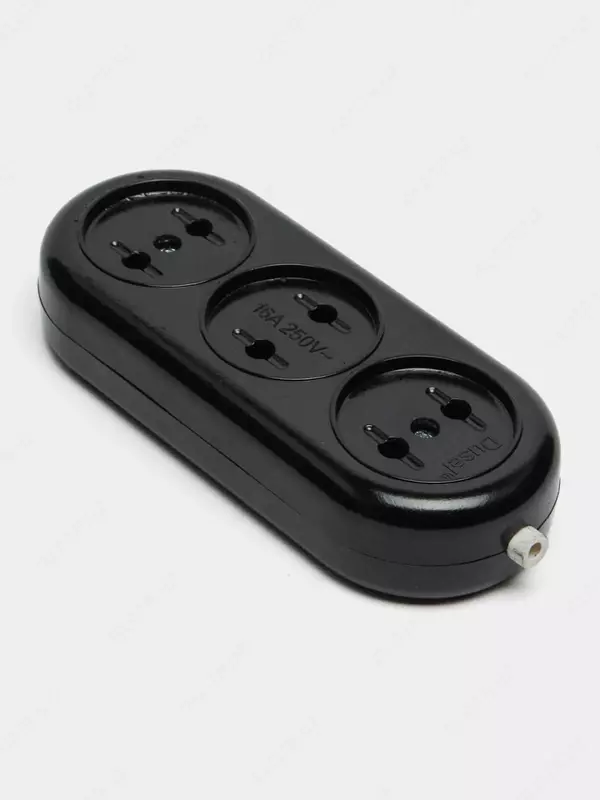 Колодка-розетка для удлинителя (3 гнезда) "Dusel" DU-18