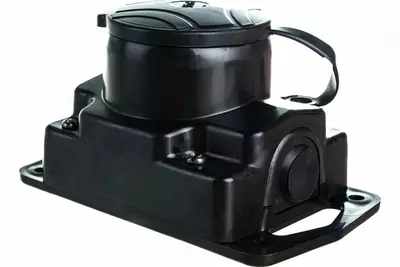 Portativ bitta rozetka (rezina) "Dusel" Du-111, 16A, 250B, IP44, topraklama bilan, qopqoq (Qora)