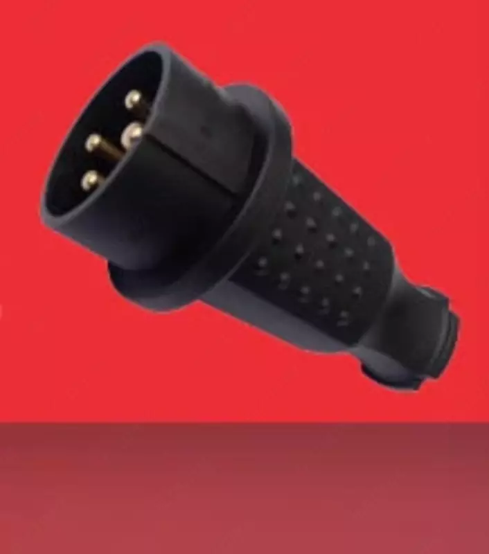 Uzatma kabeli uchun elektr to'g'ri vilka (rezina) "Dusel" Du-119