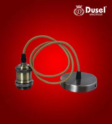 Dekorativ rozetka (dumaloq) "Dusel" E27, 60 Vt, alyuminiy (bronza)