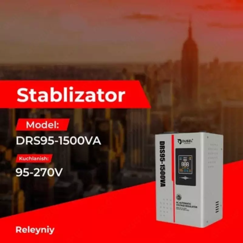 Voltaj stabilizatori (rele) "Dusel" DRS95-1500VA, 95-270V