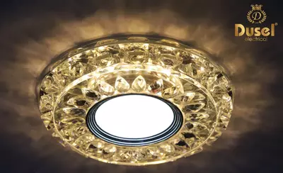 "Dusel" DU-1202 halogen lampalarli kristall chiroq - 22 730.1 so'm / dona