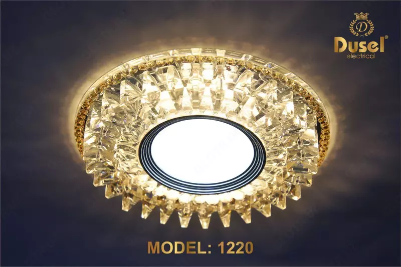 "Dusel" DU-1220 halogen lampalarli kristall chiroq