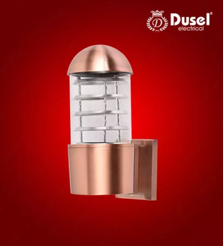 Настенный бра-светильник "Dusel" Luxury 002, Е27х1, IP54, металл/стекло (Red Bronze) NEW