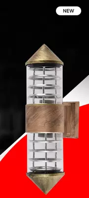 Настенный бра-светильник "Dusel" Luxury 007, Е27х2, IP54, металл/стекло (Sweep Bronze) NEW