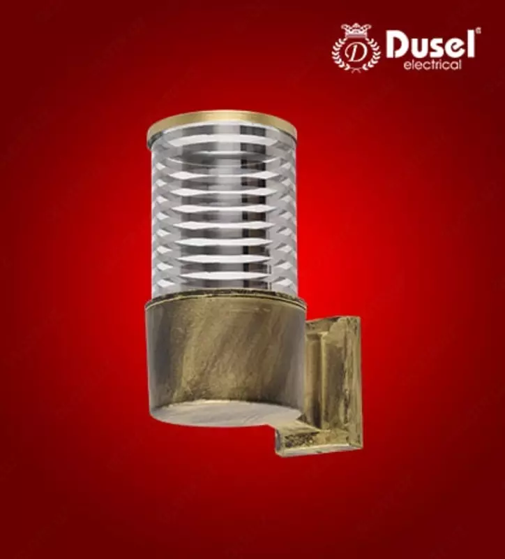 Настенный бра-светильник "Dusel" Luxury 010, Е27х1, IP54, металл/стекло (Sweep Bronze) NEW