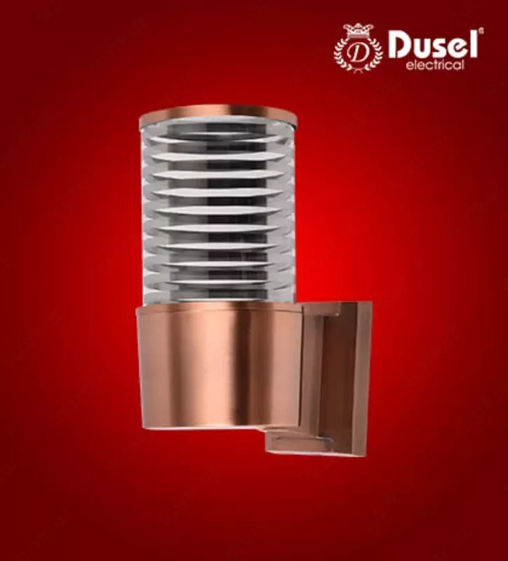Настенный бра-светильник "Dusel" Luxury 014, Е27х1, IP54, металл/стекло (Red Bronze) NEW