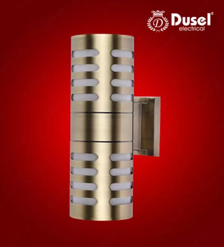 Настенный бра-светильник "Dusel" Luxury 015, Е27х2, IP54, металл/стекло (Green Bronze) NEW