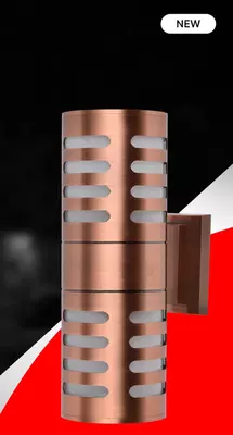 Настенный бра-светильник "Dusel" Luxury 017, Е27х2, IP54, металл/стекло (Red Bronze) NEW