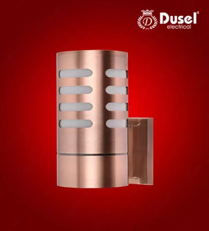 Настенный бра-светильник "Dusel" Luxury 018, Е27х1, IP54, металл/стекло (Red Bronze) NEW