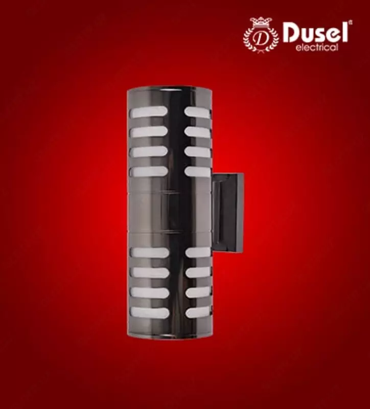 Настенный бра-светильник "Dusel" Luxury 019, Е27х2, IP54, металл/стекло (Gun black) NEW