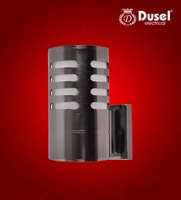 Настенный бра-светильник "Dusel" Luxury 020, Е27х1, IP54, металл/стекло (Gun black) NEW