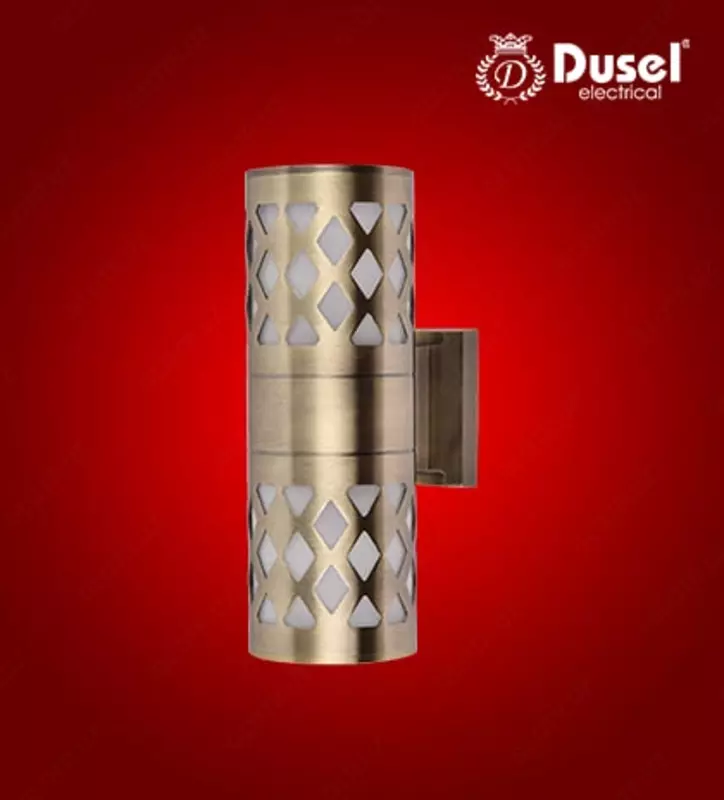 Настенный бра-светильник "Dusel" Luxury 025, Е27х2, IP54, металл/стекло (Green Bronze) NEW