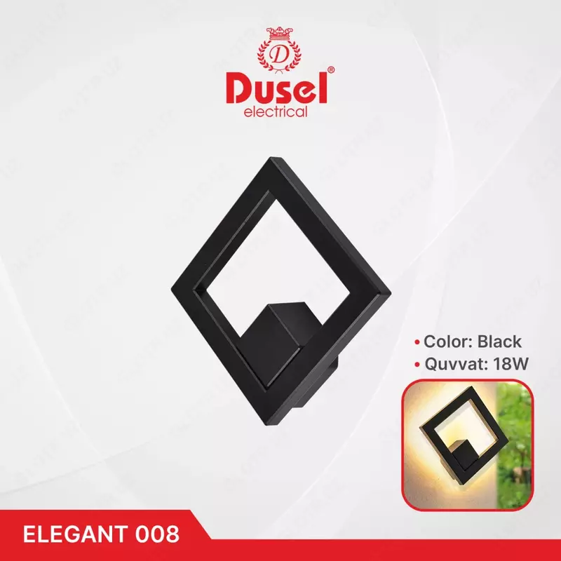 Настенный бра-светильник "Dusel" Elegant 008, 18W, 3500К, 110-265 В (Black)