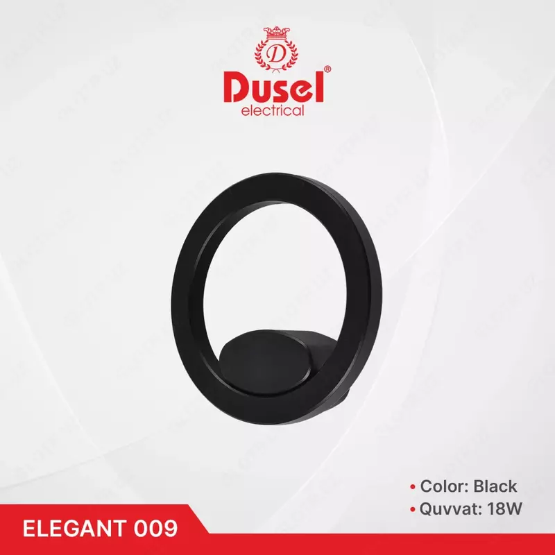 Настенный бра-светильник "Dusel" Elegant 009, 18W, 3500К, 110-265 В (Black)