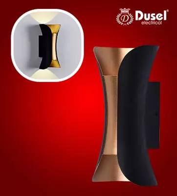 Настенный бра-светильник "Dusel" Elegant 017, 10W, 3500К, 110-265 В (Black/Gold)