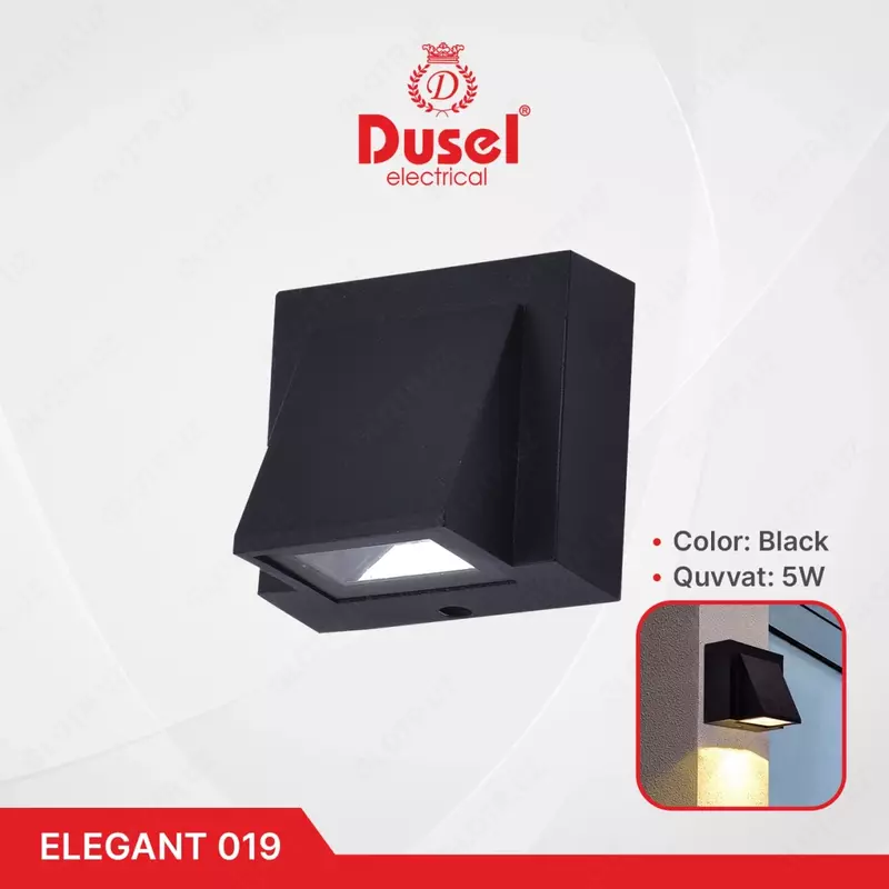 Настенный бра-светильник "Dusel" Elegant 019, 5W, 3500К, 110-265 В (Black)