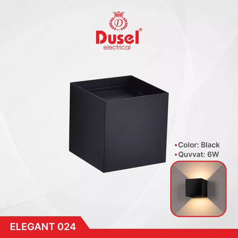 Настенный бра-светильник "Dusel" Elegant 024, 6W, 3500К, 110-265 В (Black)